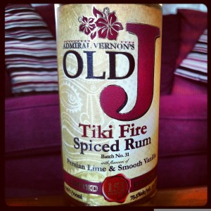 Admiral Vernon's Old J Spiced Tiki Fire