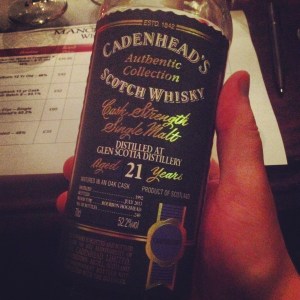 Glen Scotia 21yr - Single Cask, Cadenhead's