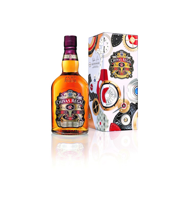 Chivas Regal 12YO MFG bottle and gift packaging