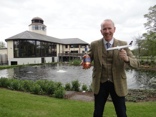 Bernard Walsh MD Walsh Whiskey Distillery Lufthansa Plane